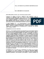 Ejemplo de Cumplimiento de Obligaciones UNIDAD JUDICIAL CIVIL