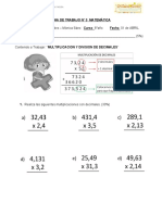 Ficha 3-8º MULTIPLICACION Y DIVISION DE DECIMALES