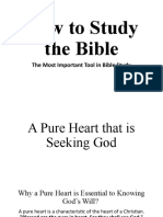 How To Study The Bible