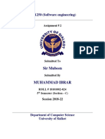 CS-1250 (Software Engineering) : Sir Mubeen