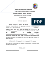 Carta de Renuncia Clap