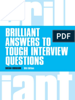 Brilliant Answers To Tough Interview Questions