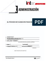 El Proceso de Planeación Financiera