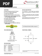 CAT24C32: 32-Kb I C Cmos Serial Eeprom Features Device Description