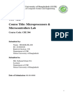 CLP 02.2 Course Title: Microprocessors & Microcontrollers Lab