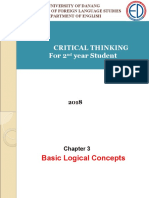 Critical Thinking For 2 Year Student: University of Danang University of Foreign Language Studies Department of English