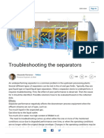 Troubleshooting The Separators