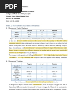 Part A: Descriptive Statistics Analysis: Mean Median Mode