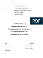 Informe Modulo 4 Derecho Procesal Civil Iii