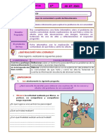 6º Ficha Personal Social Organizamos Informacion para Explicar Los Problemas de Mi Comunidad 20 Julio