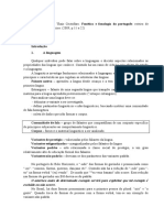 Resumo SILVA - Thais Cristófaro. Fonética e Fonologia Do Português Roteiro de Estudos e Guia de Exercícios - 2009 - p.11 A 22