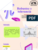 Robutez y Tolerancia