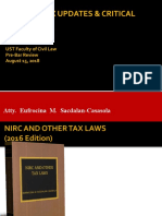 2018 BAR TAX UPDATES As of 06 May 2018