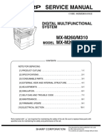 Service Manual: MX-M260/M310 MX-M260N/M310N