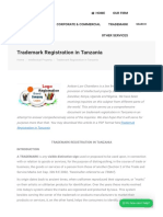 Trademark Registration in Tanzania - Ardean Law Chambers