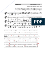 Ofertório Das Comunidades - Partitura