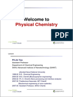 Physical Chemistry: Welcome To