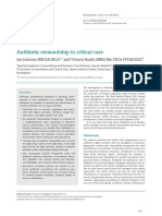 Antibiotic Stewardship in Critical Care: Ian Johnson MBCHB Frca and Victoria Banks Mbbs BSC Frca Fficm Edic