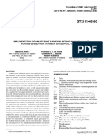 GT2011-46380 Implementation of A Multi Zone Radiation Method in A Low Nox Gas Turbine Combustion Chamber Conceptual Simulator