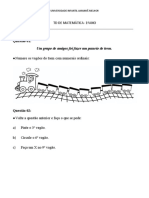 TD de Matemática 1ºano