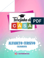 Alfabeto Letra Cursiva Caligrafia