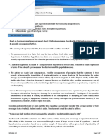 Module 23 Basic Concepts in Hypothesis Testing