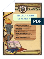 Ensayo de La Escuela Ayllu de Warisata