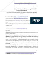 Prevalencia de Niños Preescolares Con Alteraciones Cognitivas