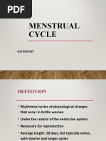 Menstrual Cycle: G10 Biology