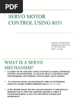 Servo Motor Control Using 8051