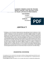 Protected Banking Verification by Figure Pixel Comparison and Bit Coin Transaction Using Block Chain and Image Processing