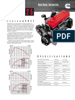 Cummins ISM 11 425hp Engine Spec Sheet