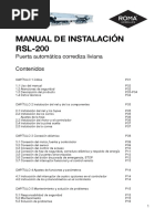 Roma Rsl-200 Manual