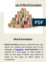 The Concept of Word Formation