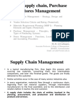 Unit 3: Supply Chain, Purchase and Stores Management: Prepared by Dr. R. Arivazhagan