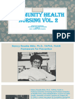 Community Health Nursing Vol. 2: Christian Parabuac Bachelor of Sciene in Nursing Level 3. Prof. Cherry Ann Durante