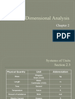 Dimensional Analysis