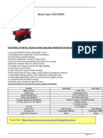 Band Saw G5018WA: Features of Metal Band Sawing Machine From Hoton Machinery