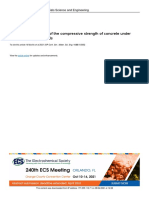 Comparative Analysis of The Compressive Strength of Concrete Under