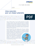 Exp6 Secundaria 3y4 Seguimosaprendiendo Arte Unacancionporunmejorplaneta