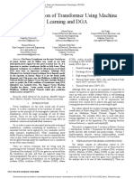 Fault Prediction of Transformer Using Machine Learning and DGA