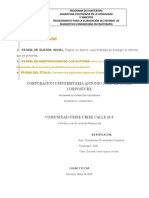 Elaboración Del Informe de Diagnostico Comunitario