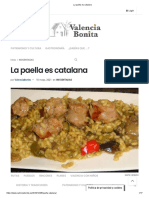 Recetario de Paella Más Antigua - No Necesariamente El Origen