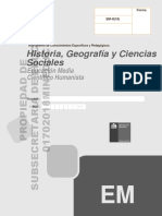 Historia, Geografía y Ciencias Sociales: Educación Media Científico Humanista