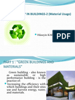 Sustainability in Buildings-2 (Material Usage) : Hüseyin KARADADAŞ