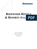 Rosewood Hotels and Resorts Analysis