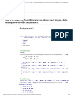 Unit 4 - Week 3 - Conditional Executions and Loops, Data Management With Sequences