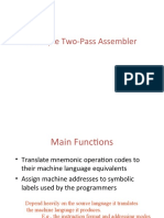 A Simple Two-Pass Assembler