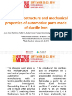 On The Microstructure and Mechanical Properties of Automotive Parts Made of Ductile Iron