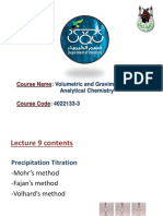 Course Name:: Volumetric and Gravimetric Analytical Chemistry: 4022133-3